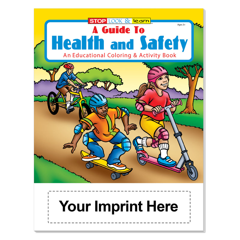 Bulk health and safety coloring books for schools, clinics and community outreach