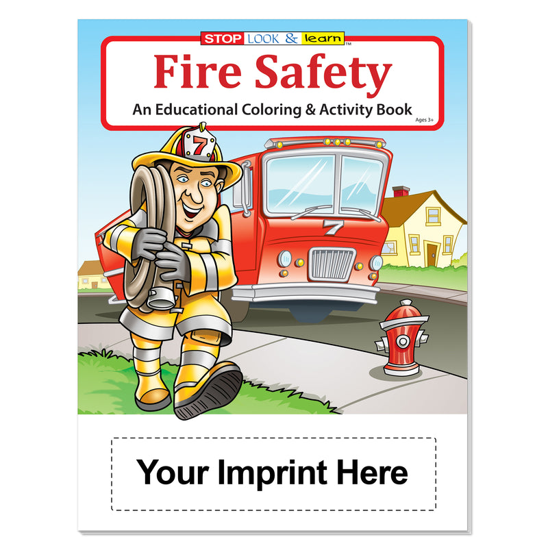 Practice Fire Safety coloring books for fire departments schools and outreach