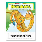 Custom Fun With Numbers coloring book imprint area