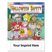 Halloween Safety kids coloring books with custom business or organization imprint