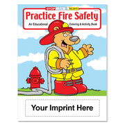 Practice Fire Safety coloring books for fire departments schools and outreach
