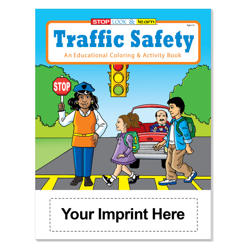 Custom Traffic Safety coloring books for kids