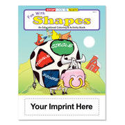 Custom Fun With Shapes coloring book imprint area