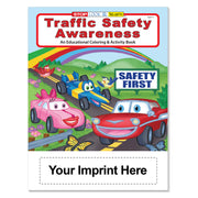 Custom Traffic Safety Awareness coloring books for kids