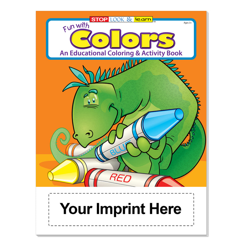 Custom Fun with Colors coloring book imprint area