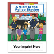 Police station coloring books for police departments schools and community outreach
