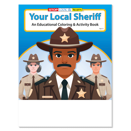 Your Local Sheriff coloring book for kids about law enforcement and community safety