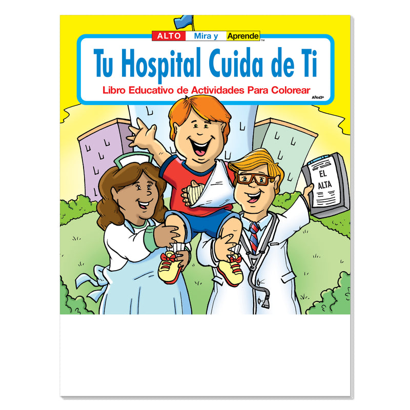 Spanish hospital coloring book for kids