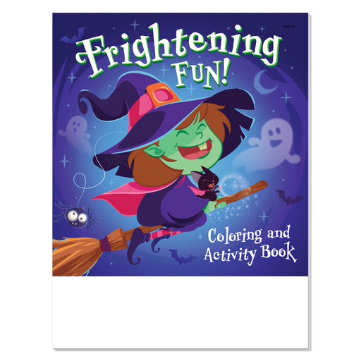 Frightening Fun Halloween coloring and activity book for kids cover