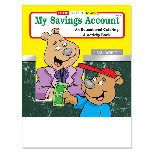 My Savings Account coloring and activity book for kids
