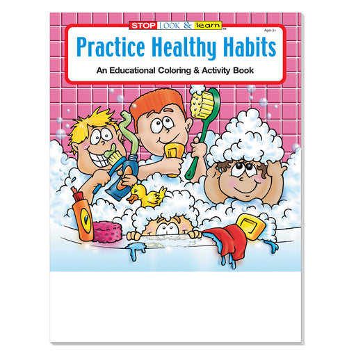 Practice Healthy Habits coloring and activity book for kids