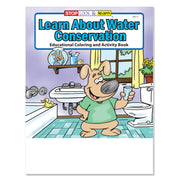 Learn About Water Conservation coloring book for kids about saving water