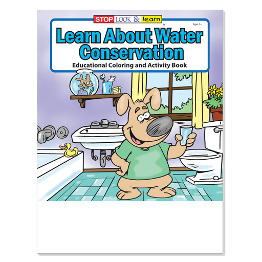 Learn About Water Conservation coloring book for kids about saving water