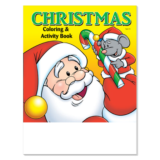 Christmas coloring and activity book for kids cover