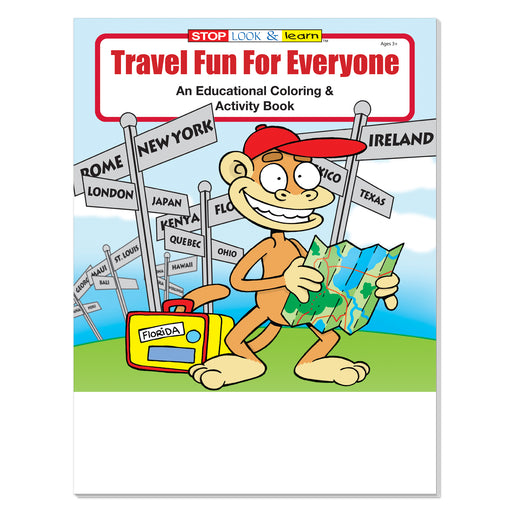 Travel Fun for Everyone coloring and activity book for kids
