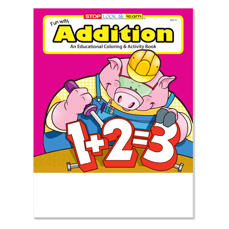Fun With Addition coloring and activity book for kids