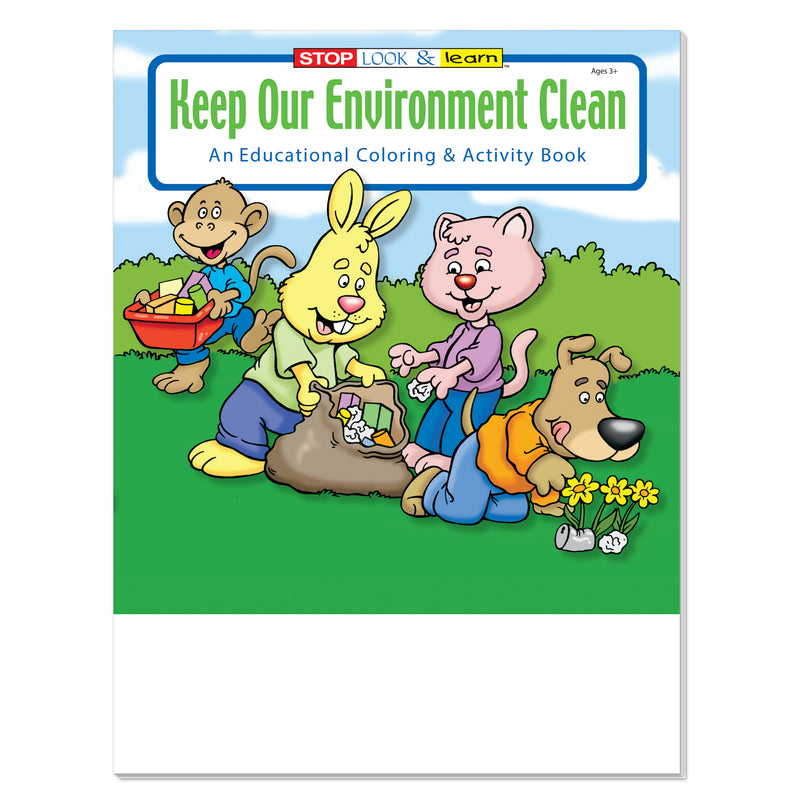 I Love My World coloring book for kids about caring for the environment