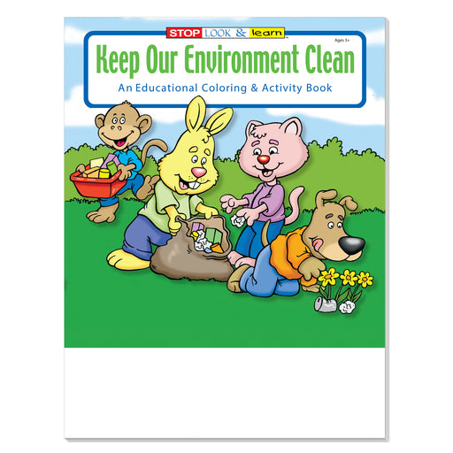 I Love My World coloring book for kids about caring for the environment