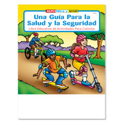 Spanish health and safety coloring and activity book for kids