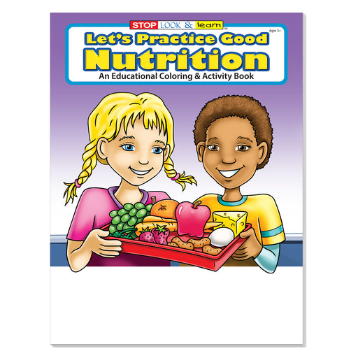 Nutrition coloring and activity book for kids about healthy eating