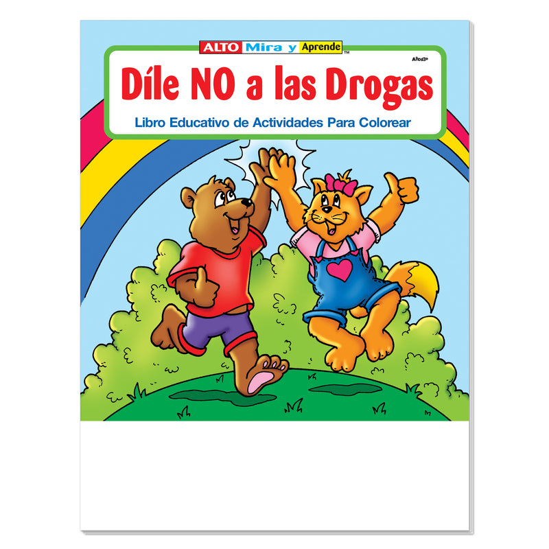 Spanish drug prevention coloring book for kids