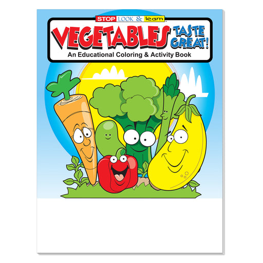 Vegetables Taste Great coloring and activity book for kids