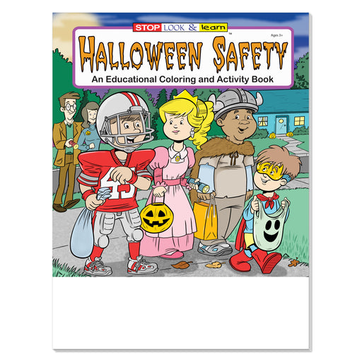 Halloween Safety coloring book for kids cover