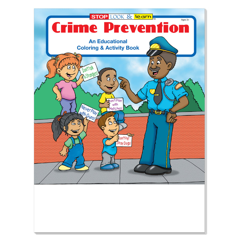Crime Prevention coloring book for kids about safety and making smart choices