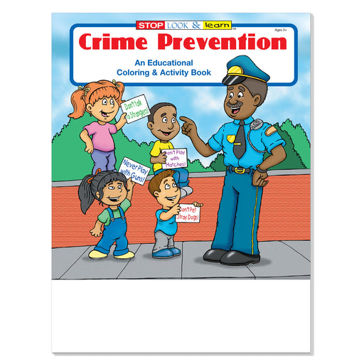 Crime Prevention coloring book for kids about safety and making smart choices