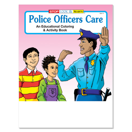Police Officers Care coloring book for kids about law enforcement and community safety