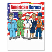 American Heroes coloring and activity book for kids in bulk