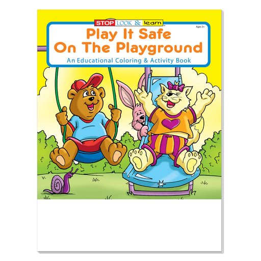 Play It Safe on the Playground coloring book for kids
