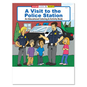 A Visit to the Police Station coloring book for kids about police officers and community safety