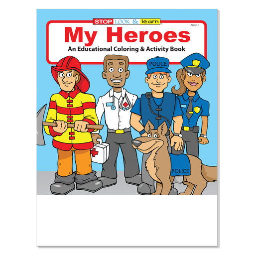 My Heroes first responder coloring and activity books for kids in bulk