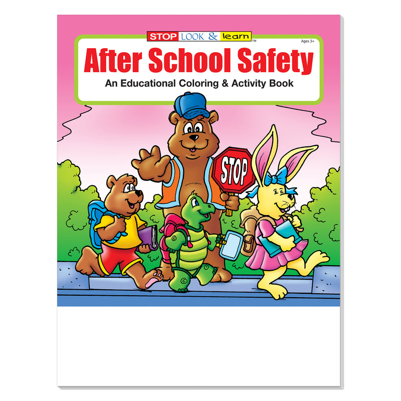After School Safety coloring book for kids sold in bulk