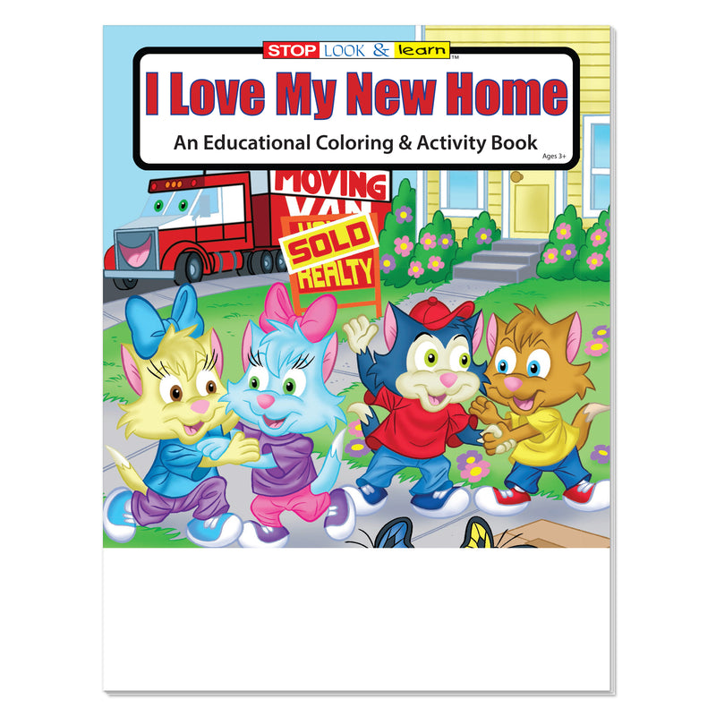 New Home Custom Coloring Books for Kids - Bulk Packs