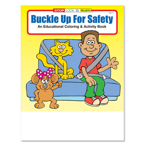 Buckle Up for Safety coloring book for kids