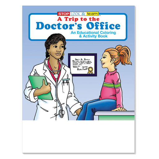 A Trip to the Doctor’s Office coloring and activity book for kids