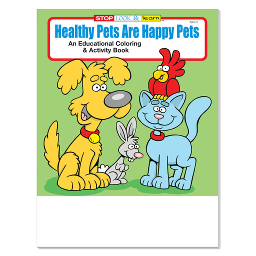 Healthy Pets Are Happy Pets coloring and activity book for kids