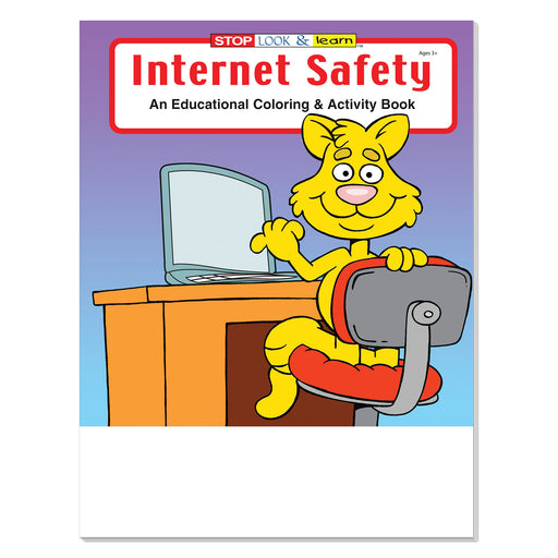Internet Safety coloring book for kids sold in bulk