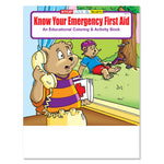 Know Your Emergency First Aid coloring and activity book for kids