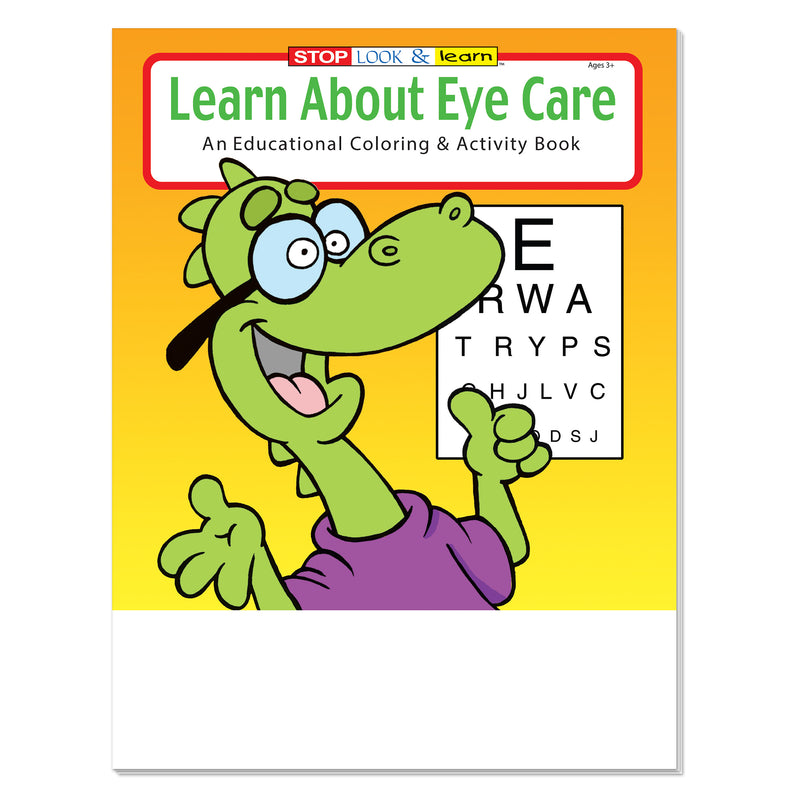 Learn About Eye Care coloring and activity book for kids