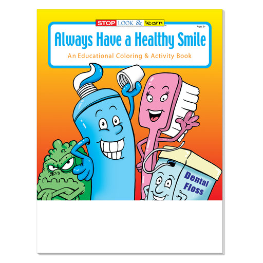 Always Have a Healthy Smile coloring and activity book for kids
