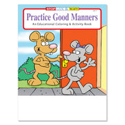 Practice Good Manners coloring and activity book for kids
