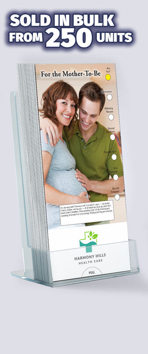 ZoCo - For The Mother-To-Be Slide Charts (Qty 250) - Customize with Your Imprint