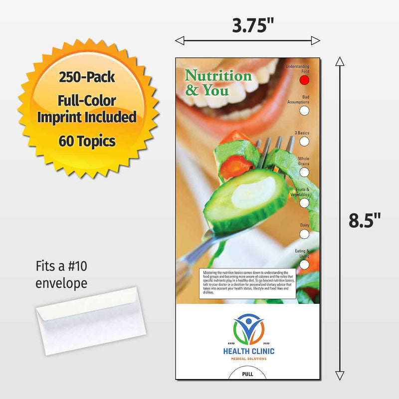 Nutrition & You Custom Slide Charts - 3.75 x 8.5 - Min Qty 250