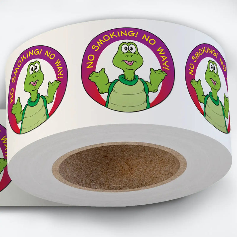 Smoke-Free Awareness "No Smoking! No Way!" Kids' Health Education - Kids Stickers - 2" Round