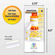 Prescription Drug Abuse Custom Slide Charts - 3.75 x 8.5 - Min Qty 250