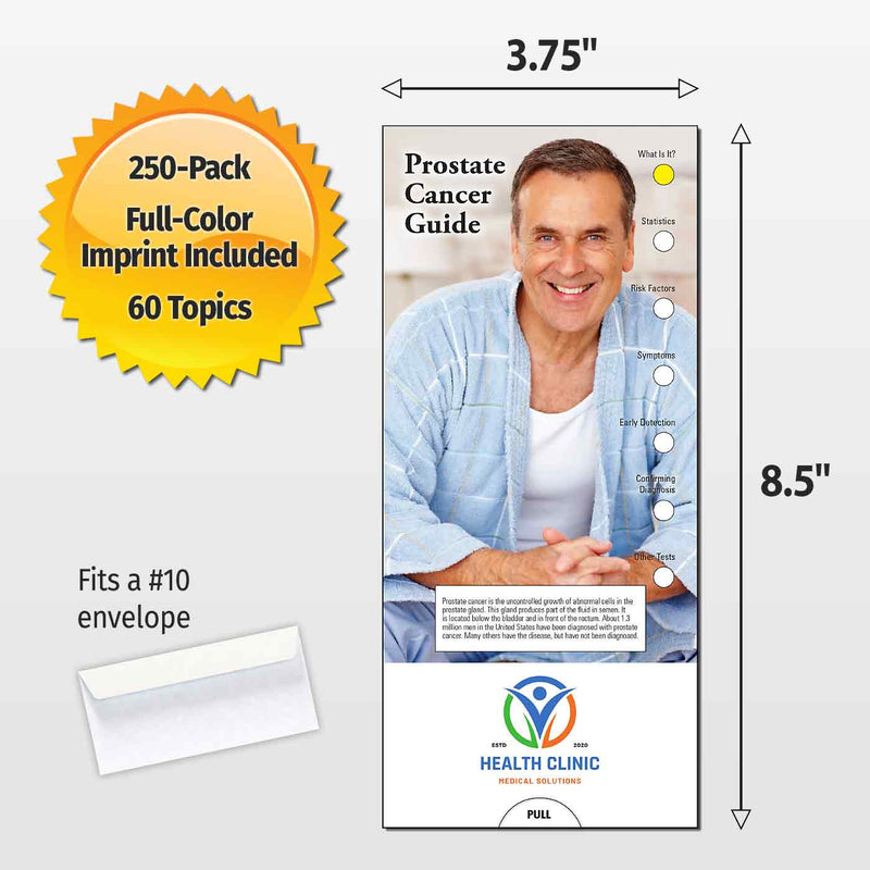 Prostate Cancer Custom Slide Charts - 3.75 x 8.5 - Min Qty 250