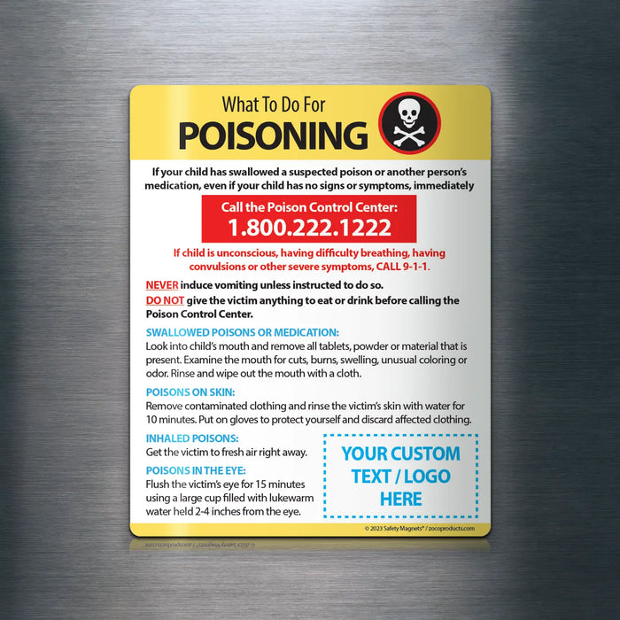 Poisoning First Aid - Magnets - (Min.Qty 100)